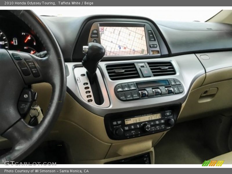 Taffeta White / Beige 2010 Honda Odyssey Touring