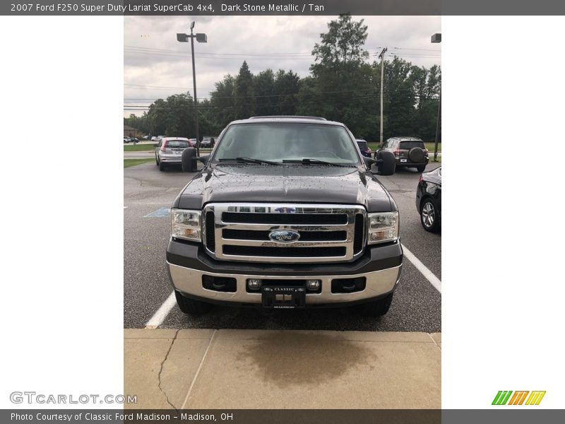 Dark Stone Metallic / Tan 2007 Ford F250 Super Duty Lariat SuperCab 4x4