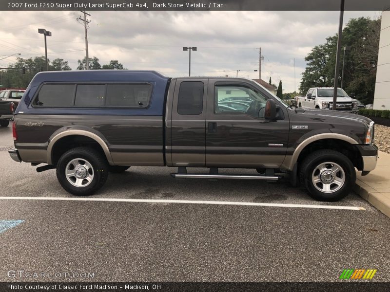 Dark Stone Metallic / Tan 2007 Ford F250 Super Duty Lariat SuperCab 4x4