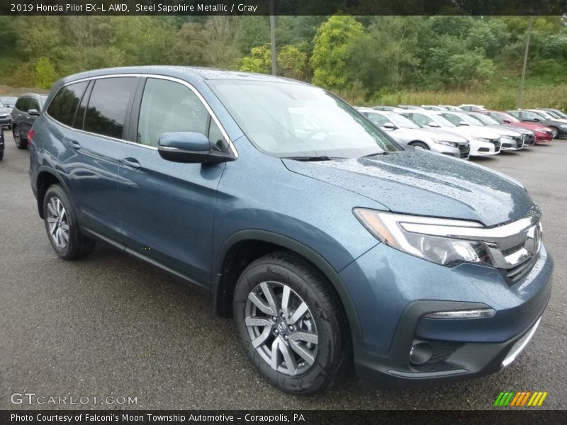 Front 3/4 View of 2019 Pilot EX-L AWD