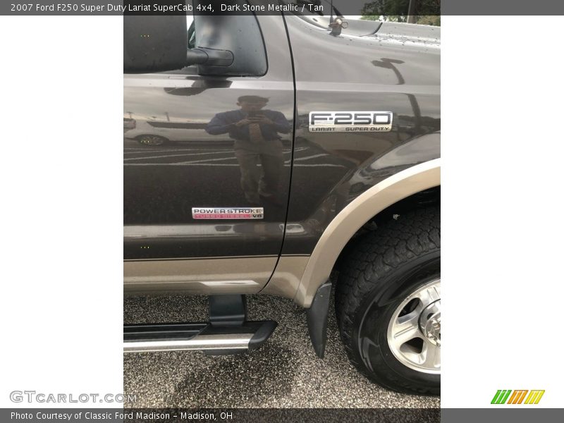 Dark Stone Metallic / Tan 2007 Ford F250 Super Duty Lariat SuperCab 4x4
