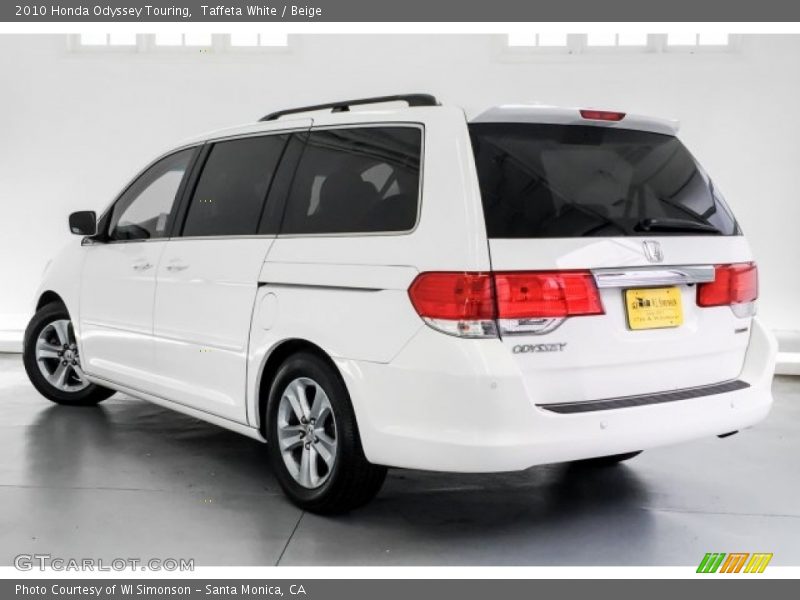 Taffeta White / Beige 2010 Honda Odyssey Touring