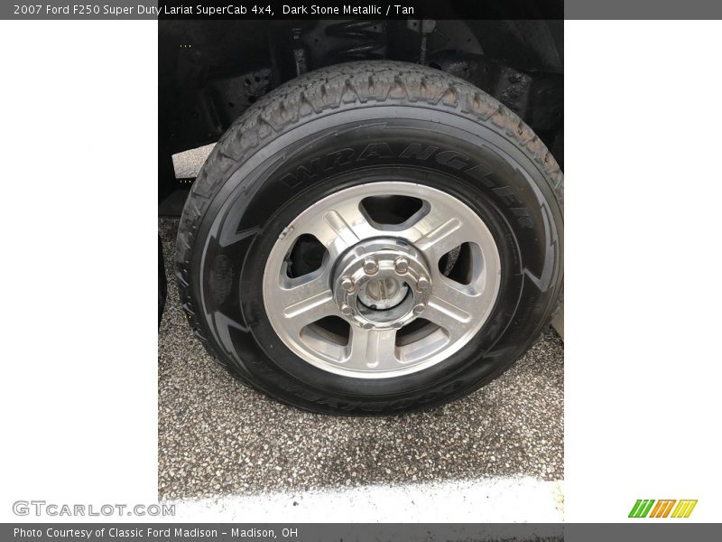 Dark Stone Metallic / Tan 2007 Ford F250 Super Duty Lariat SuperCab 4x4