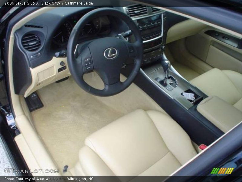 Black Onyx / Cashmere Beige 2006 Lexus IS 350