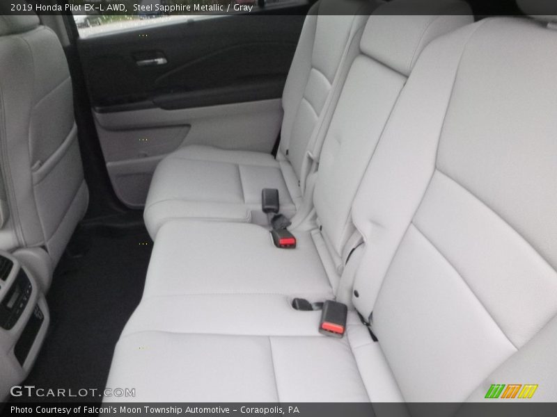 Steel Sapphire Metallic / Gray 2019 Honda Pilot EX-L AWD