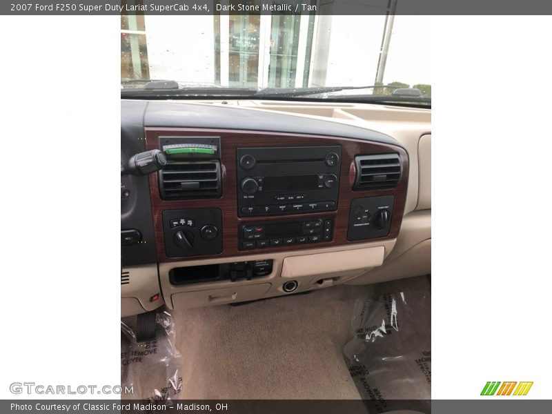 Dark Stone Metallic / Tan 2007 Ford F250 Super Duty Lariat SuperCab 4x4