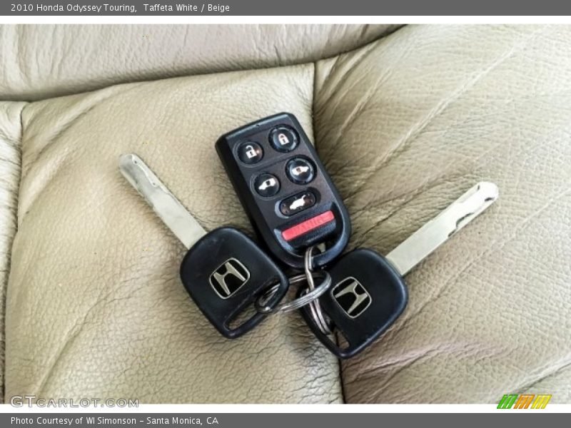 Taffeta White / Beige 2010 Honda Odyssey Touring