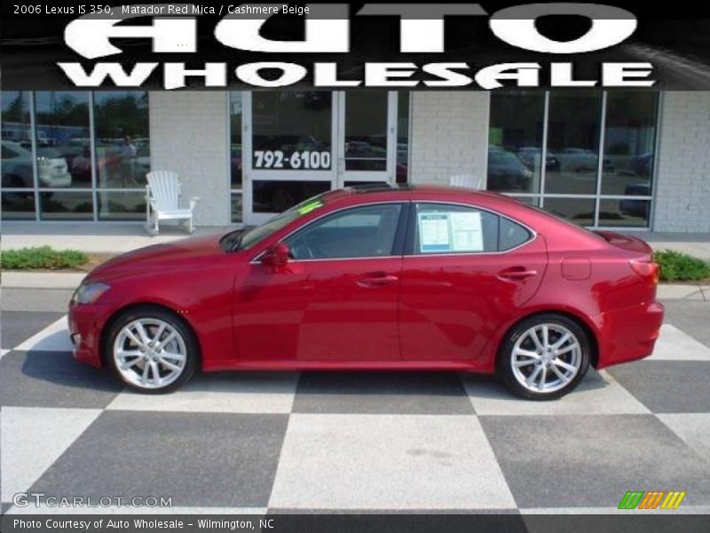 Matador Red Mica / Cashmere Beige 2006 Lexus IS 350
