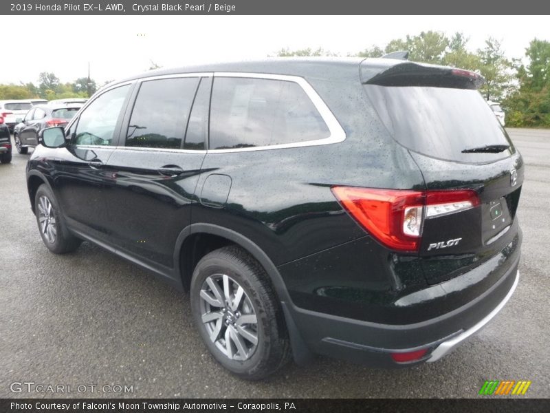 Crystal Black Pearl / Beige 2019 Honda Pilot EX-L AWD
