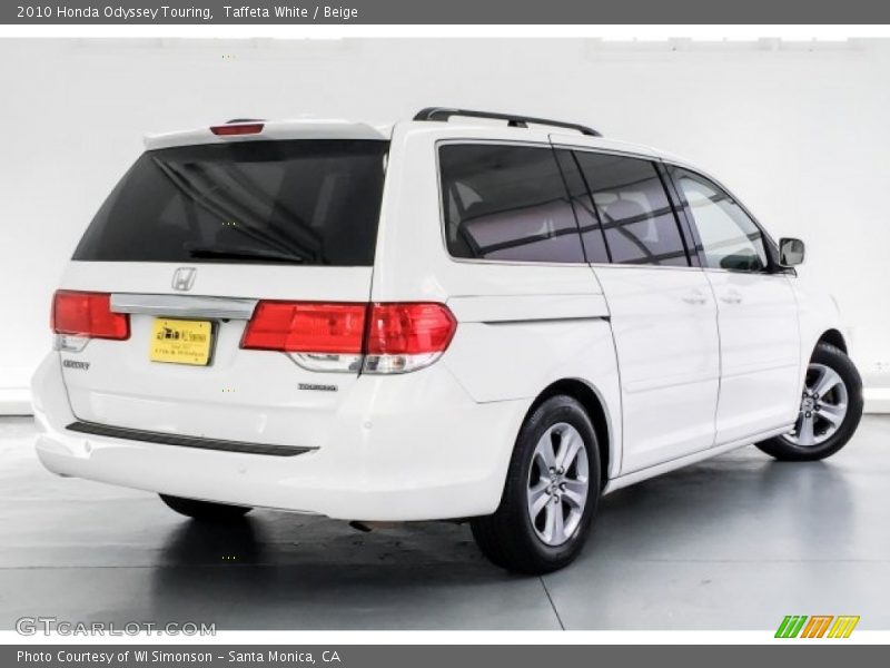 Taffeta White / Beige 2010 Honda Odyssey Touring