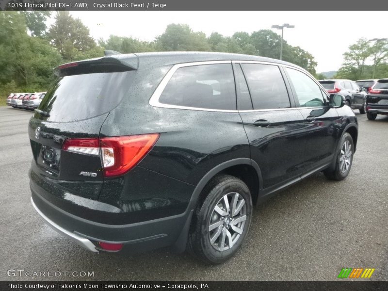 Crystal Black Pearl / Beige 2019 Honda Pilot EX-L AWD