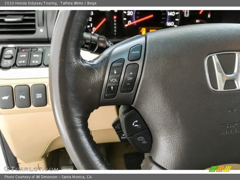 Taffeta White / Beige 2010 Honda Odyssey Touring