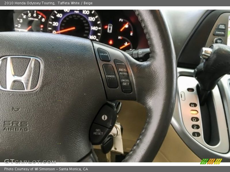Taffeta White / Beige 2010 Honda Odyssey Touring