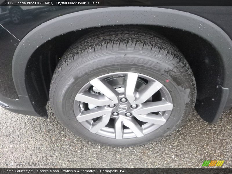 Crystal Black Pearl / Beige 2019 Honda Pilot EX-L AWD