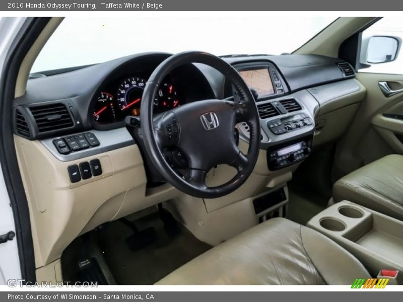 Taffeta White / Beige 2010 Honda Odyssey Touring