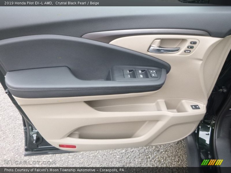 Crystal Black Pearl / Beige 2019 Honda Pilot EX-L AWD