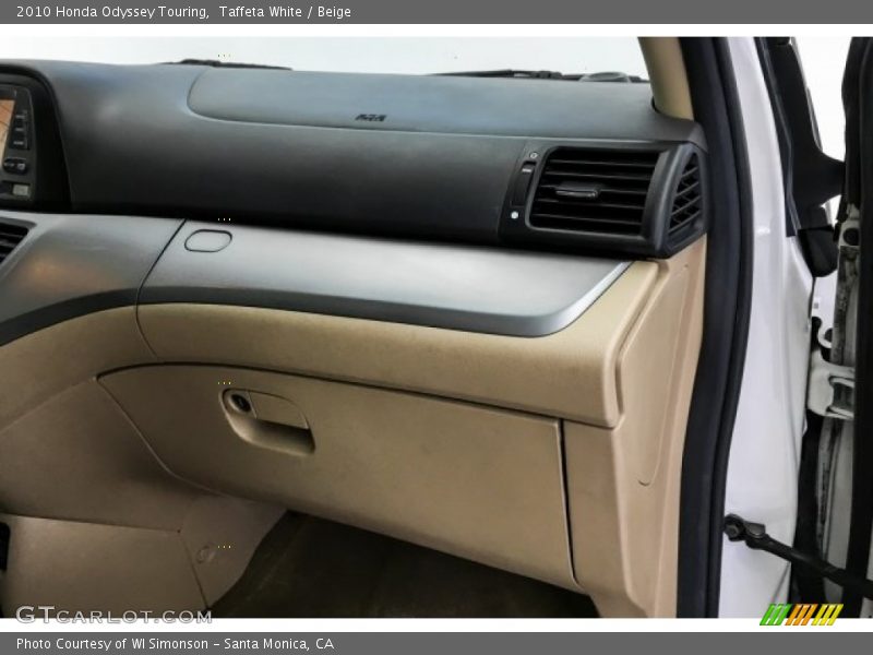 Taffeta White / Beige 2010 Honda Odyssey Touring