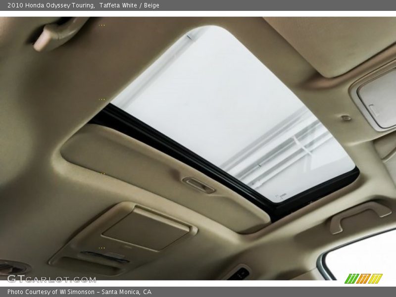 Taffeta White / Beige 2010 Honda Odyssey Touring