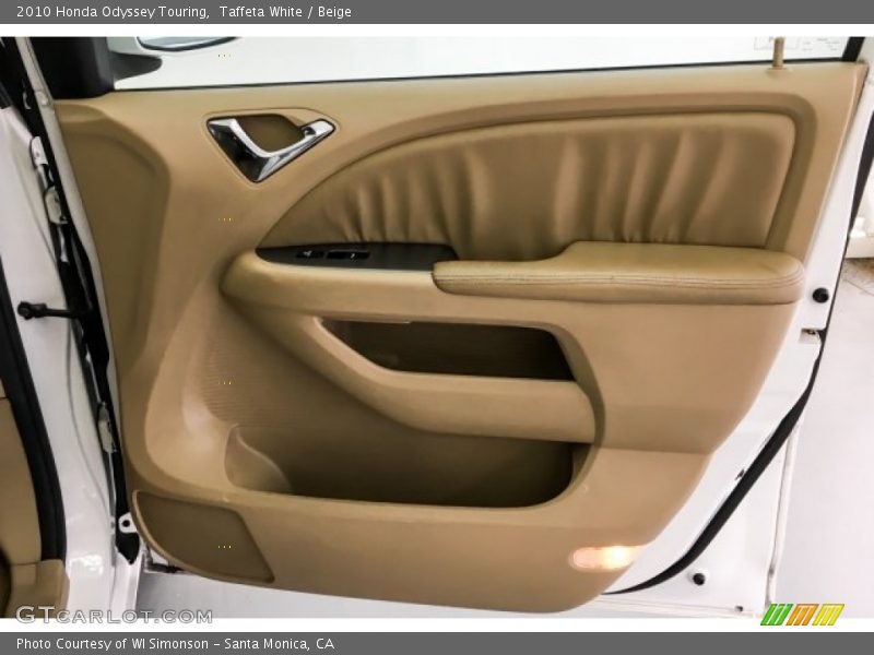 Taffeta White / Beige 2010 Honda Odyssey Touring