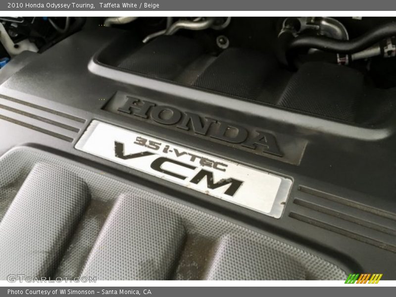 Taffeta White / Beige 2010 Honda Odyssey Touring