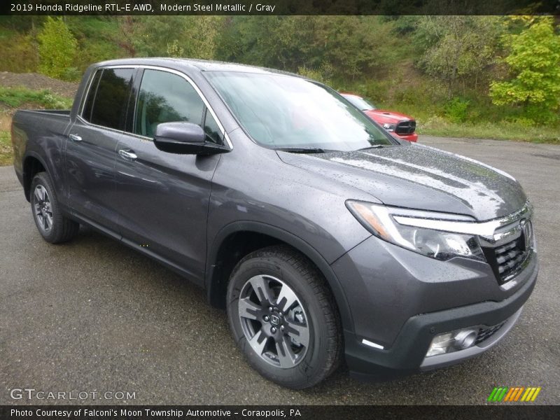 Modern Steel Metallic / Gray 2019 Honda Ridgeline RTL-E AWD