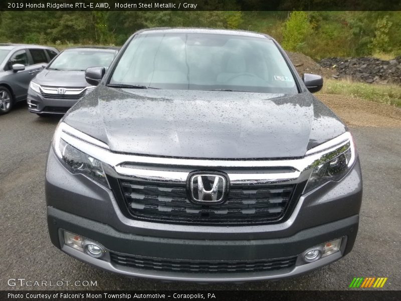 Modern Steel Metallic / Gray 2019 Honda Ridgeline RTL-E AWD