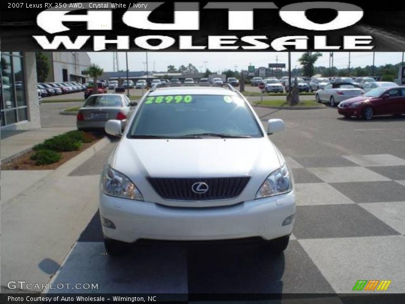 Crystal White / Ivory 2007 Lexus RX 350 AWD