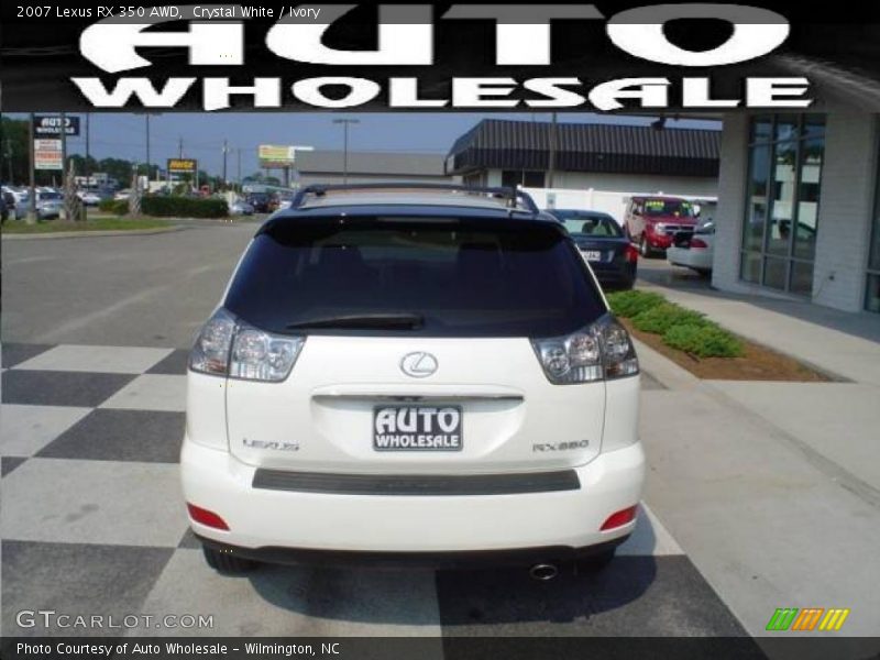 Crystal White / Ivory 2007 Lexus RX 350 AWD
