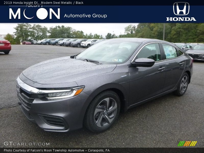 Modern Steel Metallic / Black 2019 Honda Insight EX