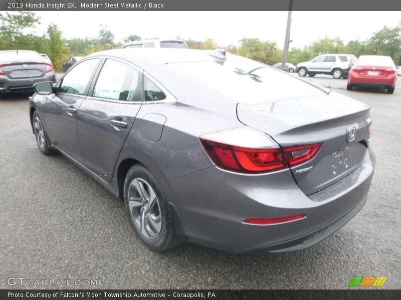 Modern Steel Metallic / Black 2019 Honda Insight EX