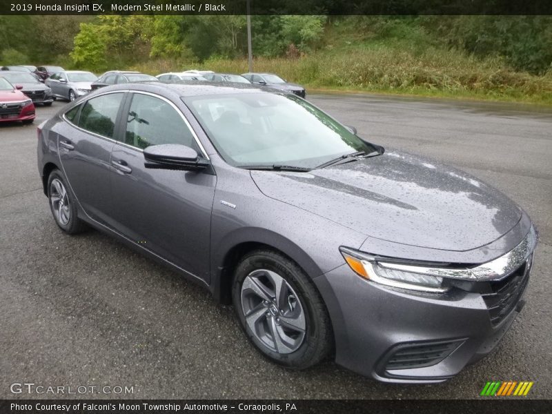 Modern Steel Metallic / Black 2019 Honda Insight EX