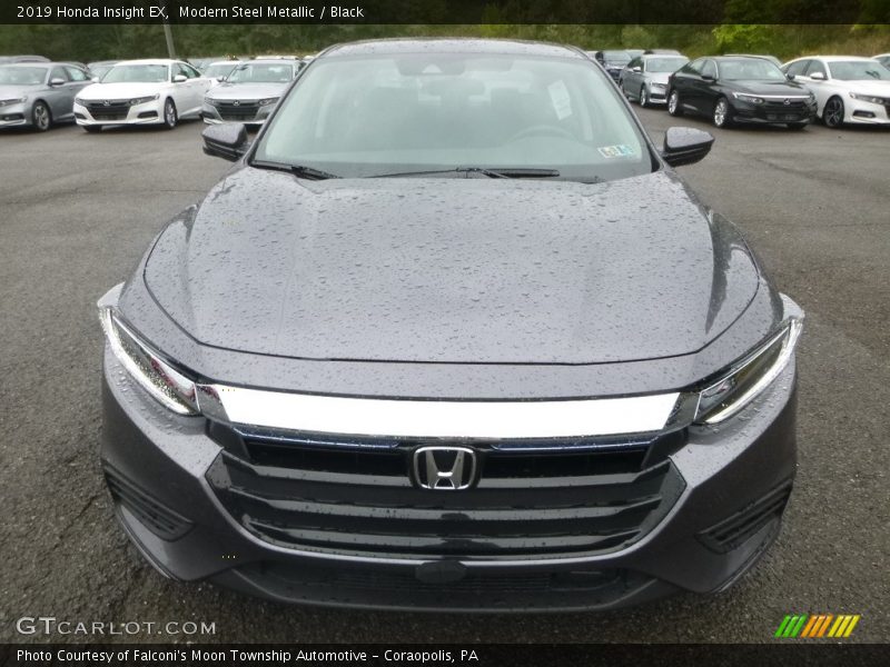 Modern Steel Metallic / Black 2019 Honda Insight EX