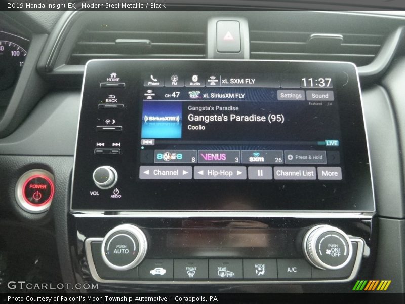 Modern Steel Metallic / Black 2019 Honda Insight EX