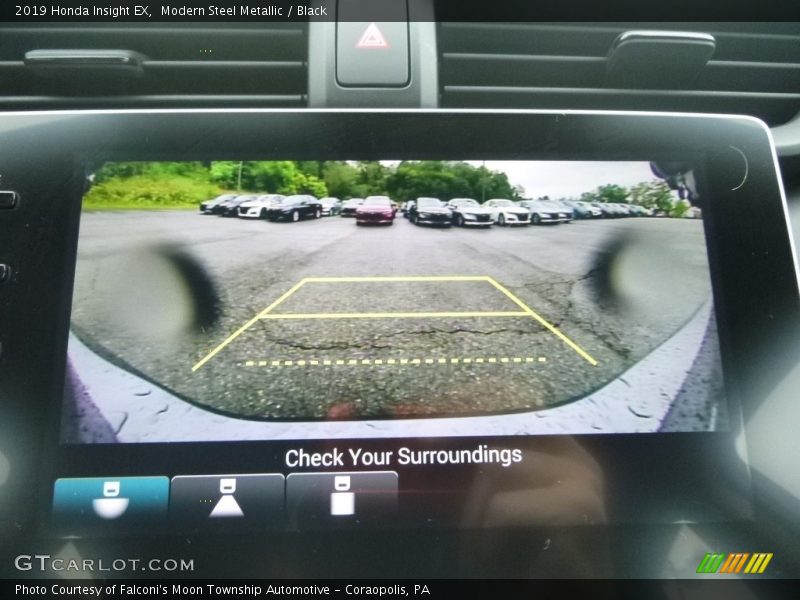 Modern Steel Metallic / Black 2019 Honda Insight EX