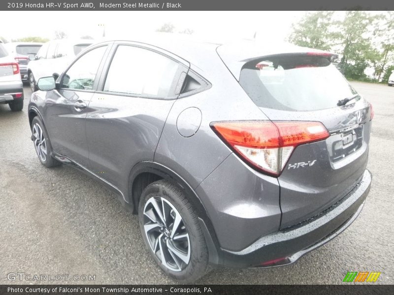 Modern Steel Metallic / Black 2019 Honda HR-V Sport AWD