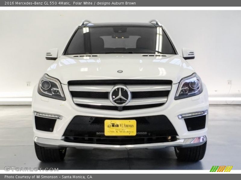 Polar White / designo Auburn Brown 2016 Mercedes-Benz GL 550 4Matic