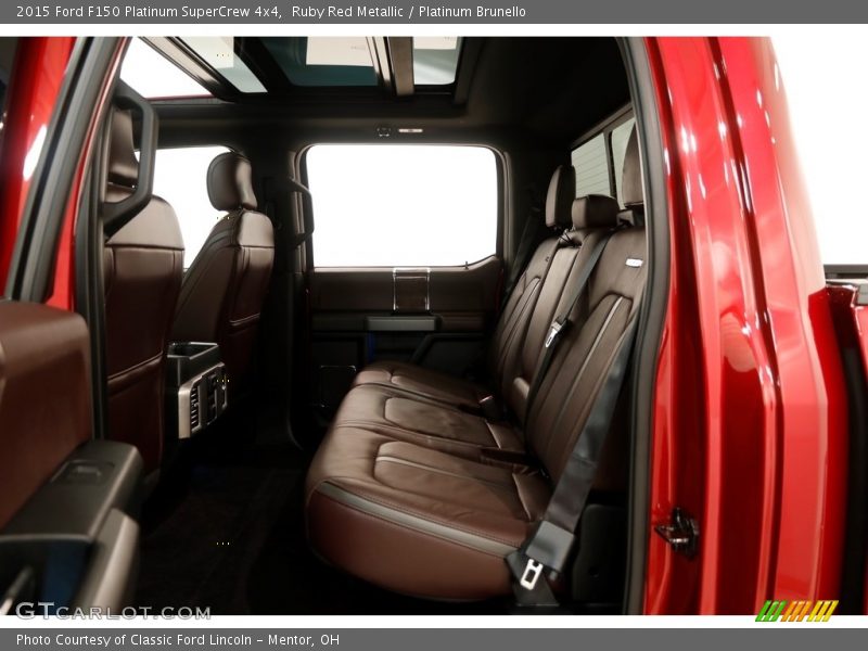 Ruby Red Metallic / Platinum Brunello 2015 Ford F150 Platinum SuperCrew 4x4