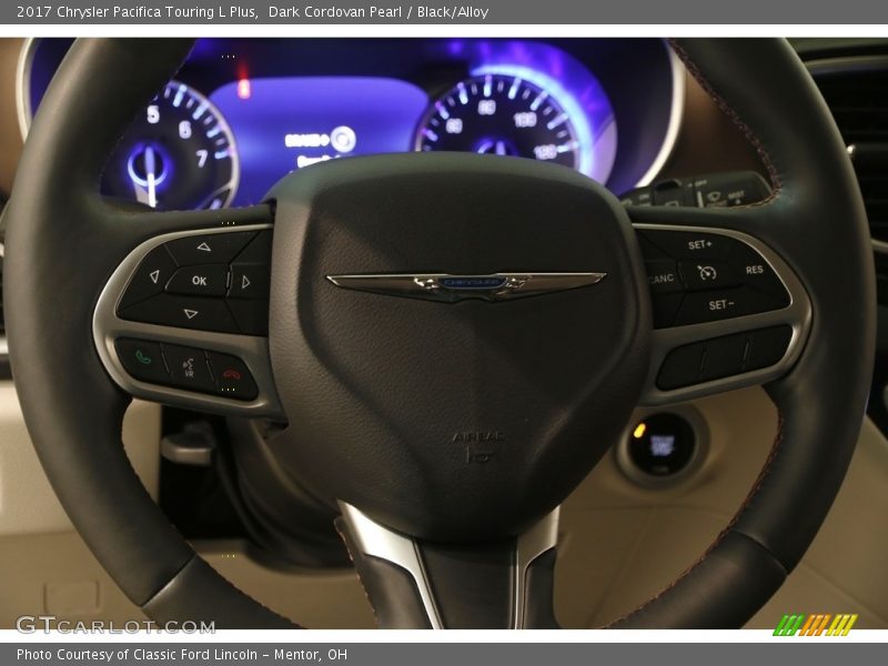 Dark Cordovan Pearl / Black/Alloy 2017 Chrysler Pacifica Touring L Plus
