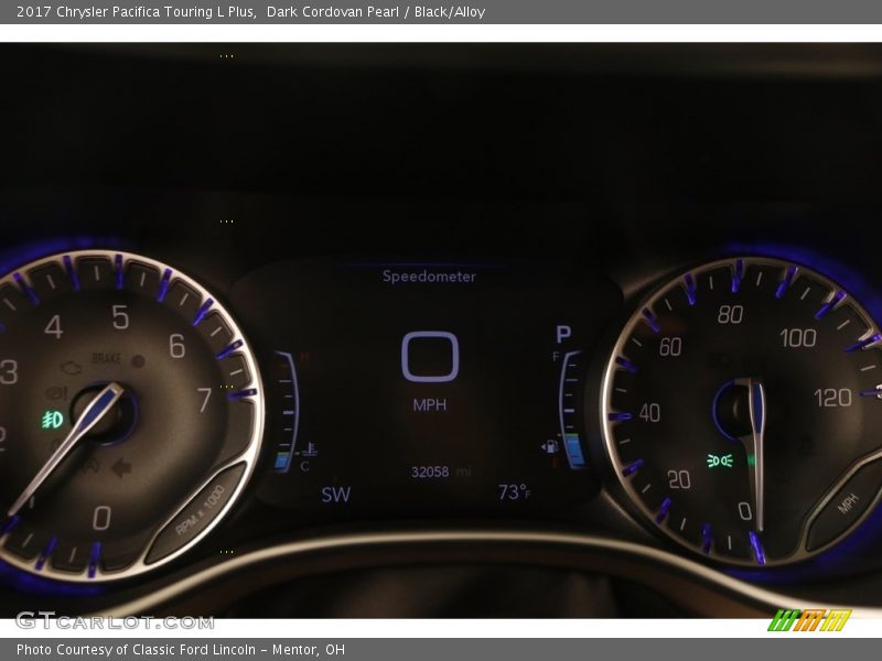 Dark Cordovan Pearl / Black/Alloy 2017 Chrysler Pacifica Touring L Plus