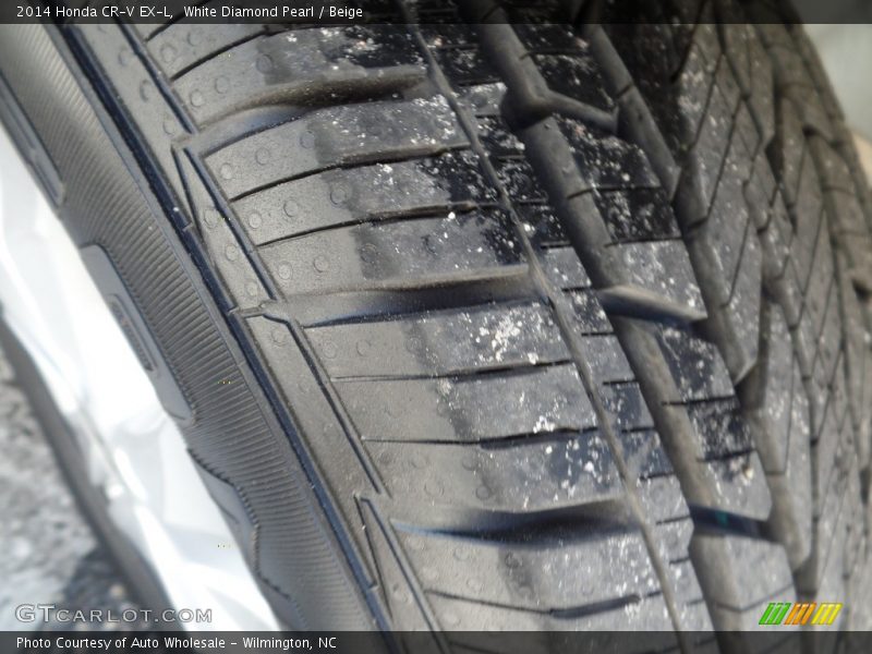 White Diamond Pearl / Beige 2014 Honda CR-V EX-L