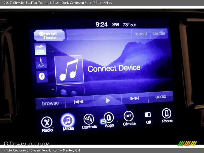 Dark Cordovan Pearl / Black/Alloy 2017 Chrysler Pacifica Touring L Plus