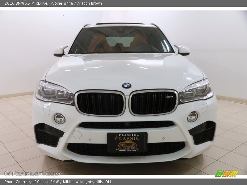 Alpine White / Aragon Brown 2016 BMW X5 M xDrive