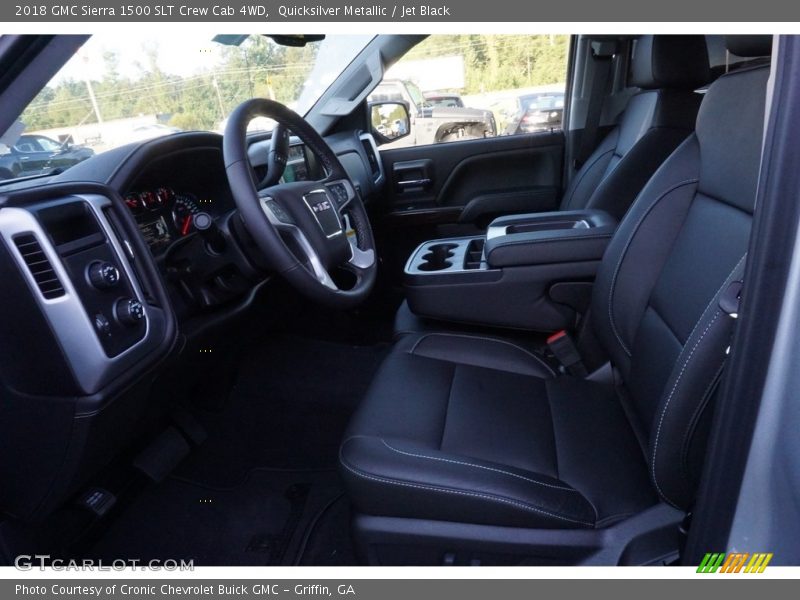 Quicksilver Metallic / Jet Black 2018 GMC Sierra 1500 SLT Crew Cab 4WD