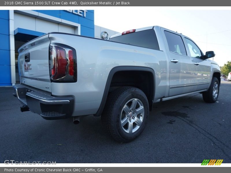 Quicksilver Metallic / Jet Black 2018 GMC Sierra 1500 SLT Crew Cab 4WD