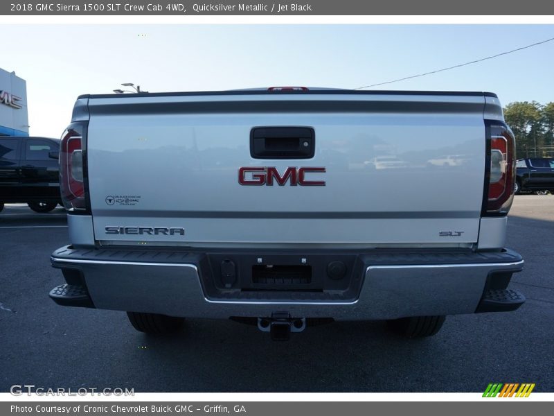 Quicksilver Metallic / Jet Black 2018 GMC Sierra 1500 SLT Crew Cab 4WD