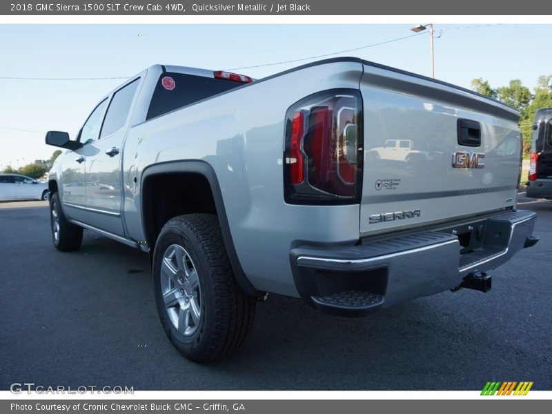 Quicksilver Metallic / Jet Black 2018 GMC Sierra 1500 SLT Crew Cab 4WD