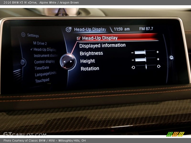 Alpine White / Aragon Brown 2016 BMW X5 M xDrive