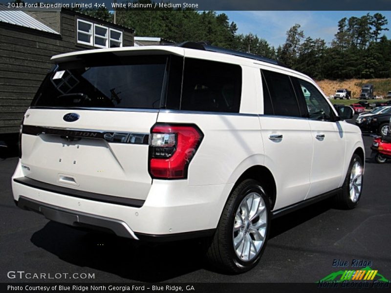 White Platinum / Medium Stone 2018 Ford Expedition Limited 4x4