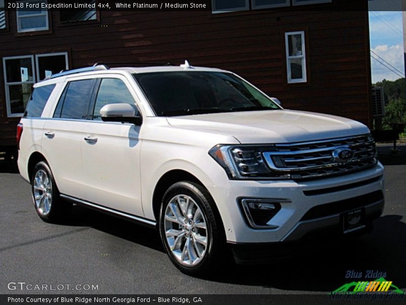 White Platinum / Medium Stone 2018 Ford Expedition Limited 4x4