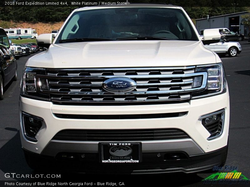 White Platinum / Medium Stone 2018 Ford Expedition Limited 4x4